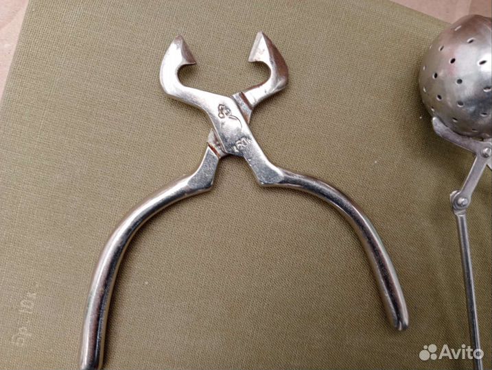 Щипцы и заварник для чая. Винтаж. СССР