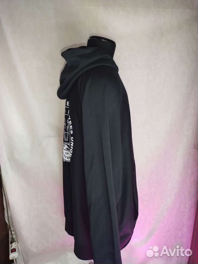 Винтажное худи чёрное