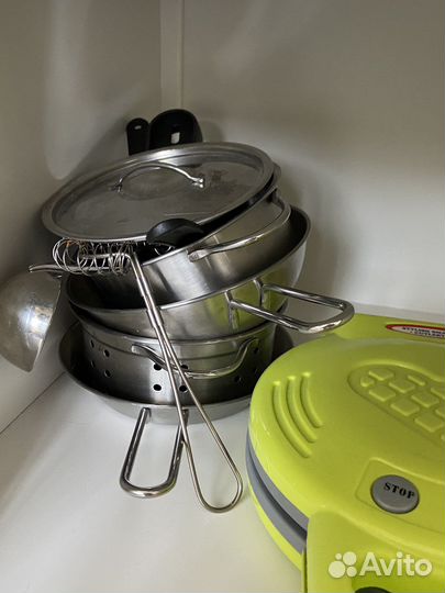 Кухня детская IKEA с посудой и техникой