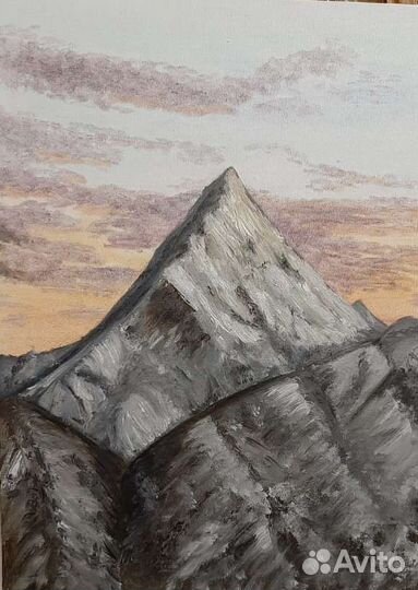 Картина холст на картоне