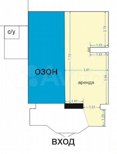 Торговая площадь, 25 м²