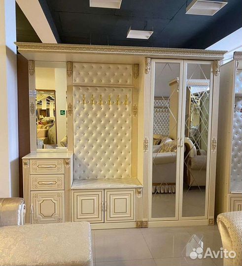 Прихожая Барокко крем золото цена весь размер