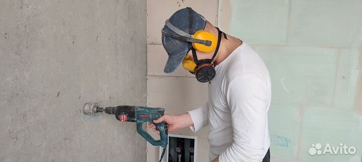 Электромонтаж, замена проводки. Штробление стен