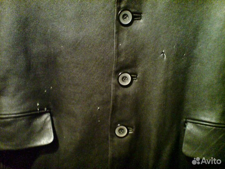 Пиджак кожаный мужской