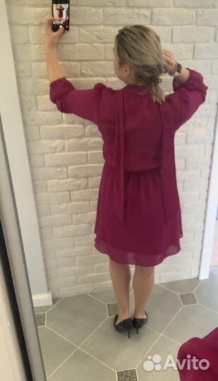 Платье малиновое ASOS 42