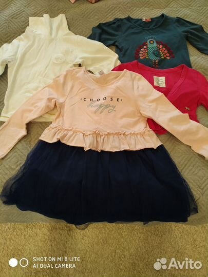 Вещи пакетом на девочку 104-116