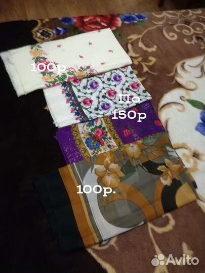 Платки для женщин 3 вида