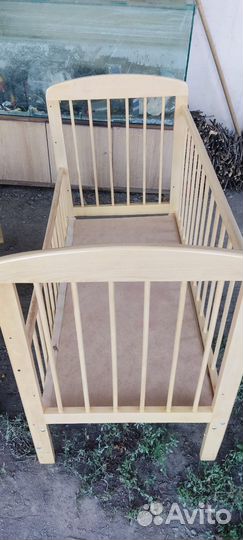 Детская кровать с матрасом бу