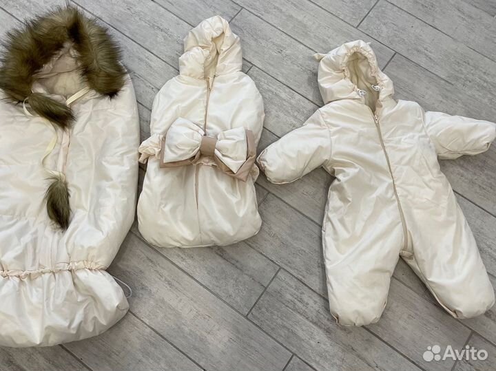 Набор конвертов в коляску с комбинезоном