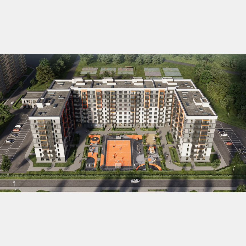 1-к. квартира, 38,1 м², 9/9 эт.