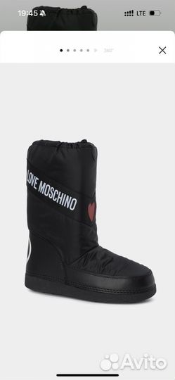 Дутики love moschino 36 размер SKI boot
