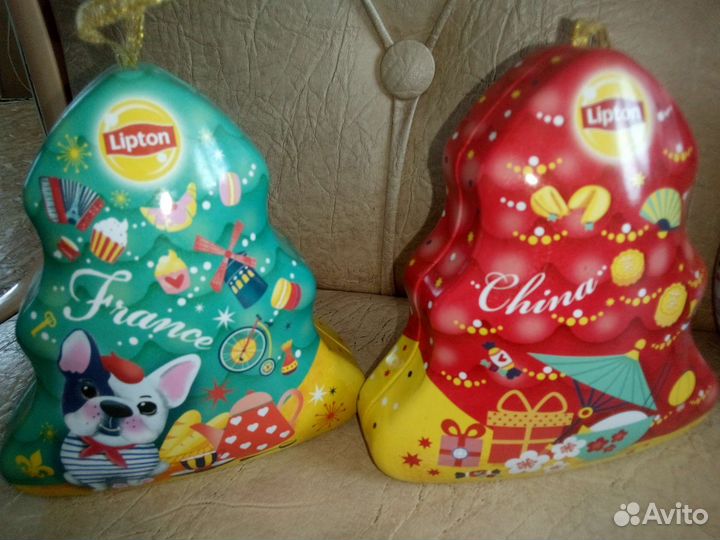 Баночки Матрешки и елочки Lipton