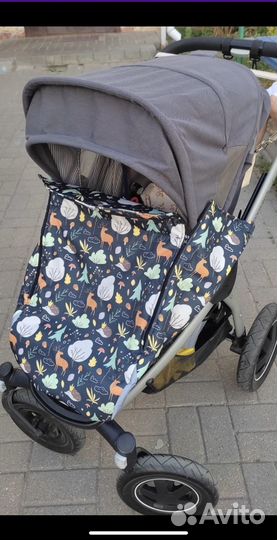 Накидка на ножки для коляски демисезонная
