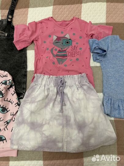 Вещи пакетом на девочку 116-128