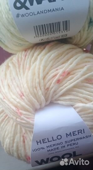 Пряжа wool & mania hello meri 100 merino superwas