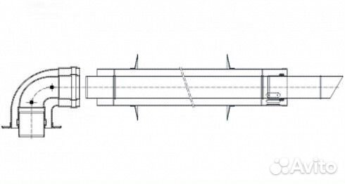 Коаксиальный комплект Baltur,Baxi антилед 60/100