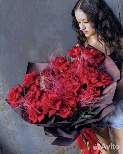 Розы букет. Огромные розы