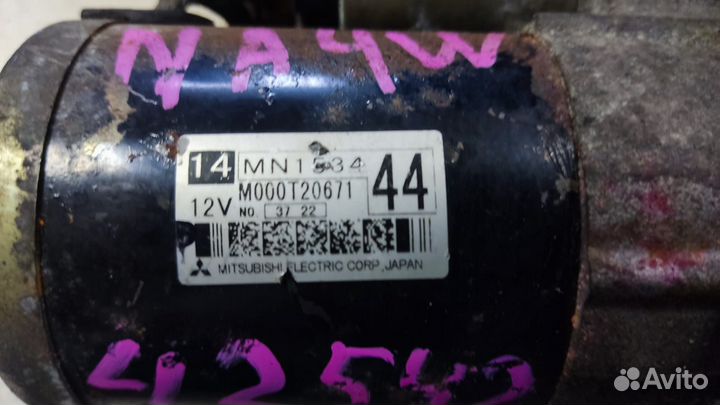 Стартер Mitsubishi Outlander, Grandis 4G69, 4G63