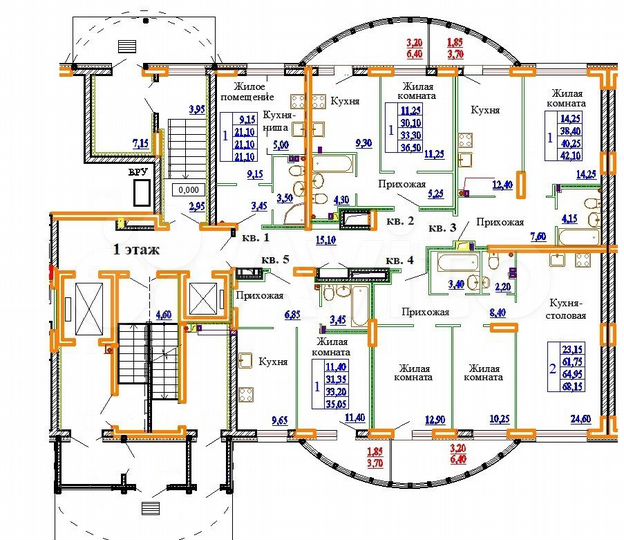 1-к. квартира, 36,5 м², 1/11 эт.