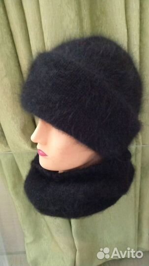 Шапка бинни из пуха норки
