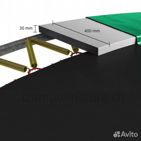 Батут Berg Elite Regular Grey 380 с сеткой Deluxe