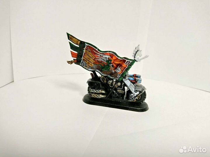 Dark angels, banner on bike