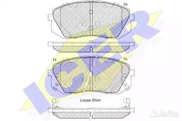 Колодки торм. KIA carens III 2.0 CRDi 2.0 cvvti(06