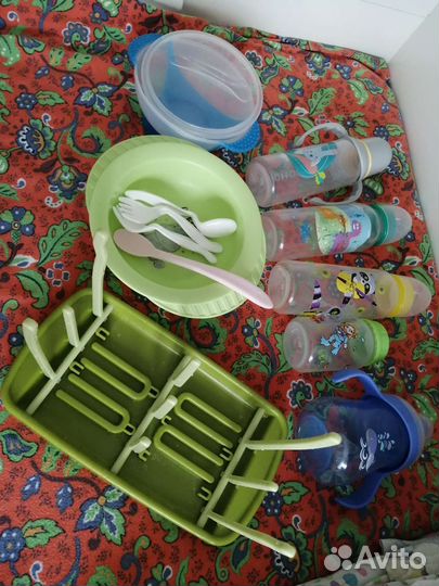 Погремушки,посуда, мелочи для малыша пакетом
