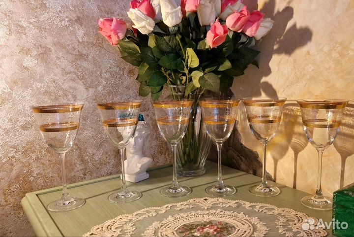 Хрустальные бокалы(Чехословакия)