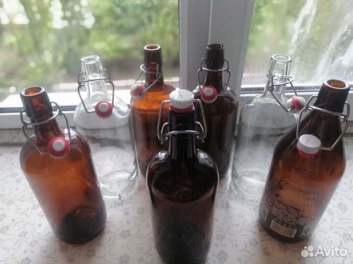 Бутылка с бугельной пробкой 1л