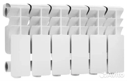 Радиатор алюминиевый rommer Plus 200/96 6 секций