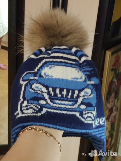 Шапка зимняя для мальчика 52-54