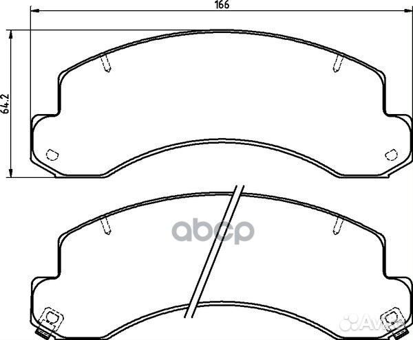 NP1095 колодки дисковые передние Toyota Dyna P