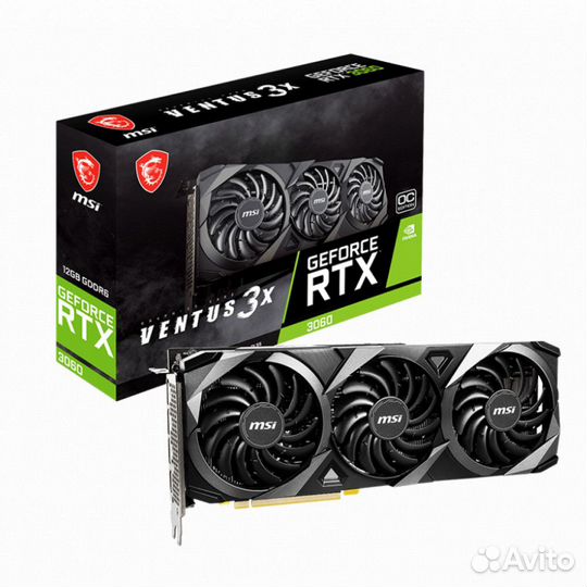 Видеокарта MSI RTX 3060 ventus 3X 12G OC 367386