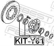 Подшипник роликовый передней полуоси ремкомплек