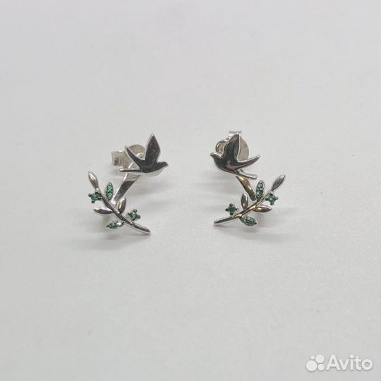 Серебряные серьги 925 пробы