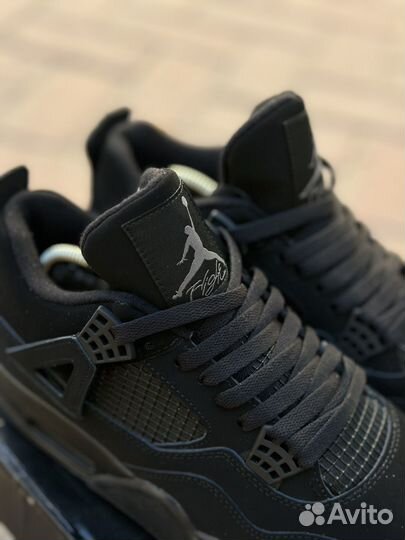 Кроссовки Nike air jordan 4 retro black cat