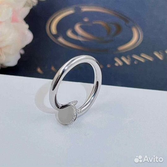 Кольцо Cartier Juste un Clou Белое золото 0,1ct