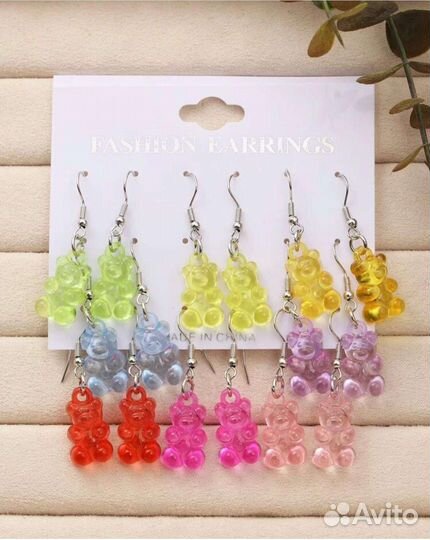 Сережки мишки