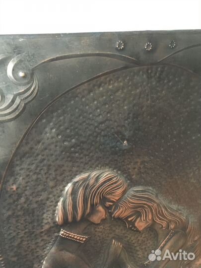 Медный барельеф, панно чеканка