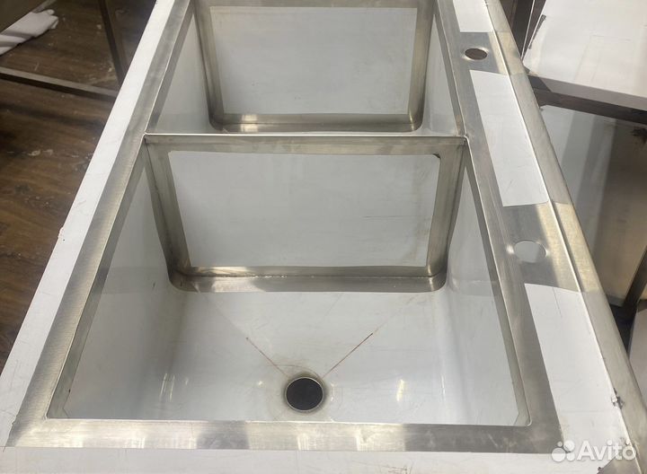 Мойка двойная из нержавейки