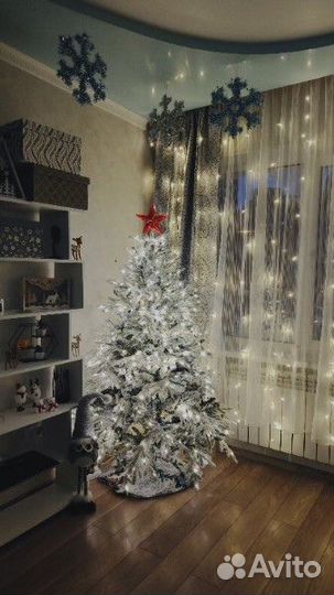 Елка искусственная литая 180 бу