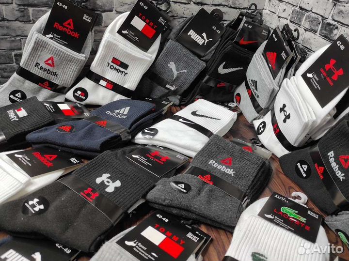 Носки Nike Adidas Reebok Puma мужские