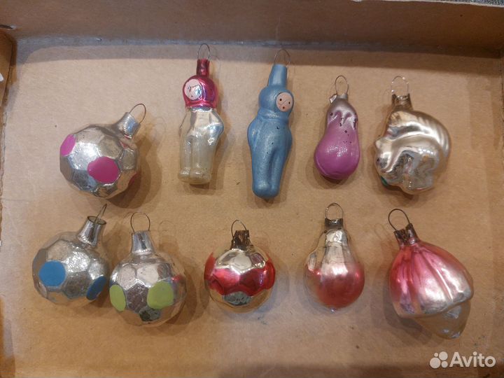 Елочные игрушки СССР малютка