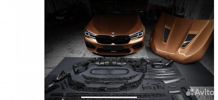 Крышки зеркал карбон на BMW M5