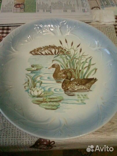 Тарелка декоративная,набор посуды,чайник,бочонок