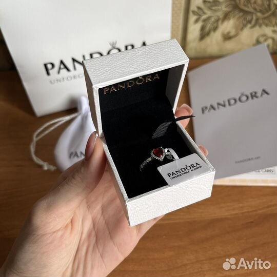 Pandora кольцо сердце оригинал