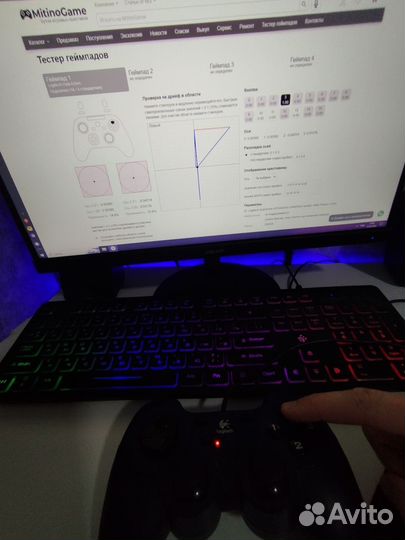 Геймпад logitech dual action