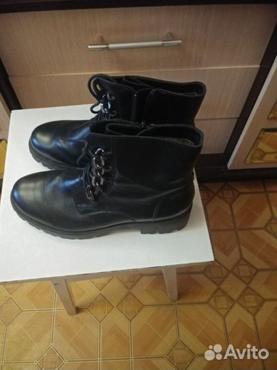 Ботинки демисезонные женские натуральная кожа 39