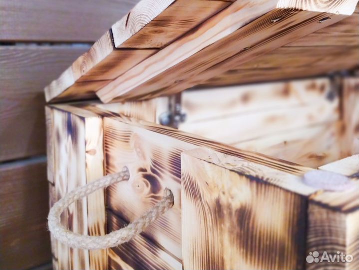 Ящик деревянный с крышкой, сундук